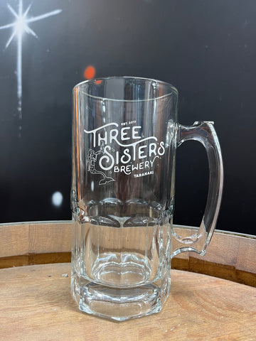 Three Sisters Brewery Stein Glass