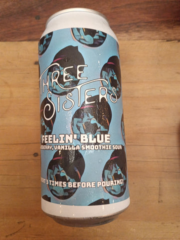 Three Sisters Feelin Blue Blueberry & Vanilla Smoothie Sour - 440ml - 6.5% - Three Sisters Brewery