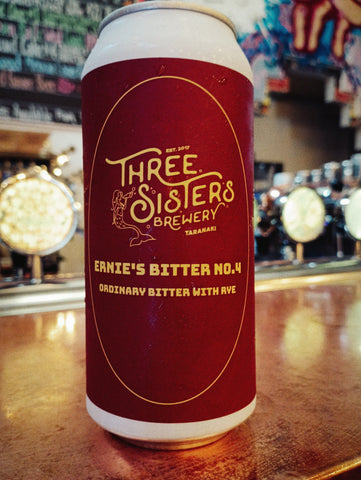 Three Sisters Ernies Bitter No. 4 Ordinary Bitter with Rye - 440ml - 3.8% Three Sisters Ernies Bitter No. 4 Ordinary Bitter with Rye - 440ml - 3.8%